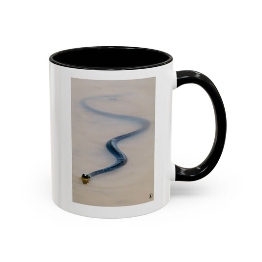Serpentine Ribbon Snake Coffee Mug — Nature Photography Accent Mug (11/15oz)