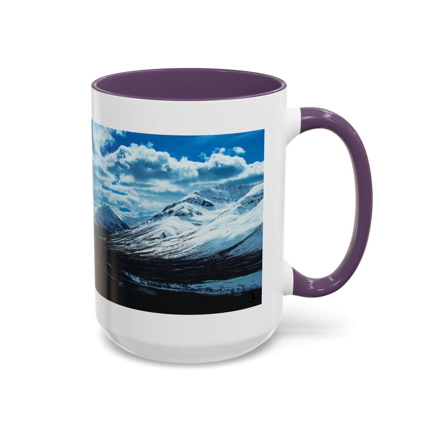 Mountain Landscape Accent Coffee Mug - Snowy Peaks Scenic 11/15oz