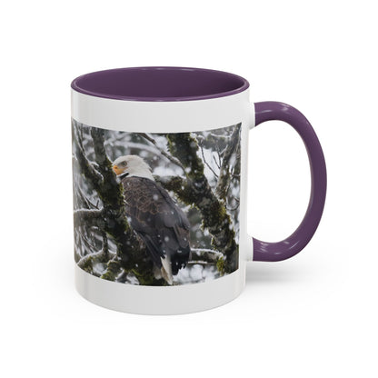 Bald Eagle Winter Photo Coffee Mug — 11/15oz Accent Mug