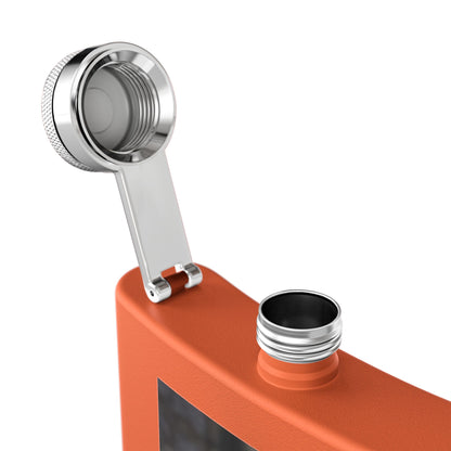 Penguin Portrait Flask — 6oz Stainless Steel Hip Flask