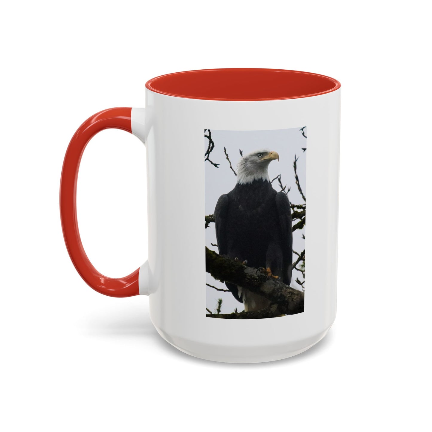 Bald Eagle Accent Coffee Mug – Patriotic Wildlife 11/15oz