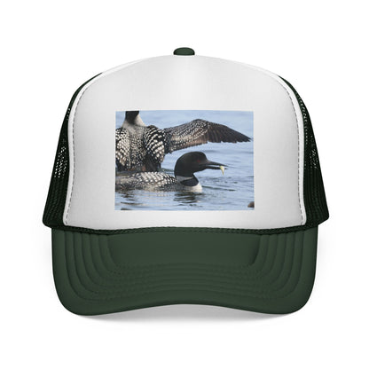 Loon Photo Trucker Hat — Wildlife Birdwatching Cap