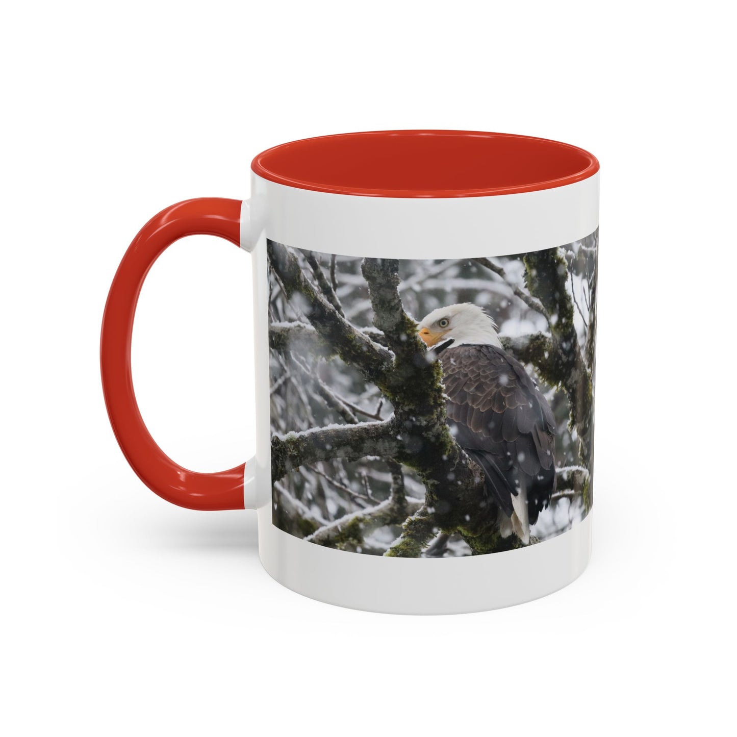 Bald Eagle Winter Photo Coffee Mug — 11/15oz Accent Mug
