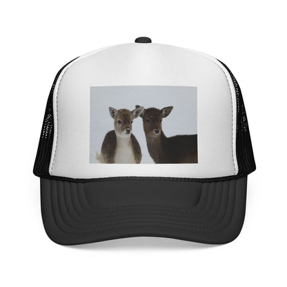 Cute Fawn Trucker Hat – Baby Deer Photo Cap