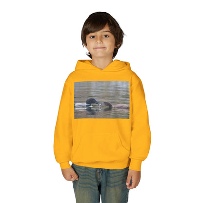 Youth Hoodie — Swimming Ducks Nature Photo Sweatshirt