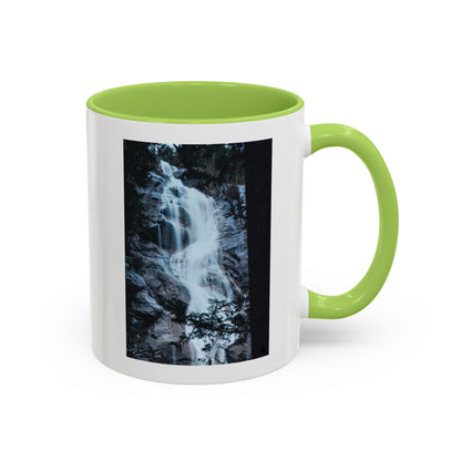 Waterfall Photo Accent Coffee Mug – Scenic Nature Travel Gift (11/15oz)