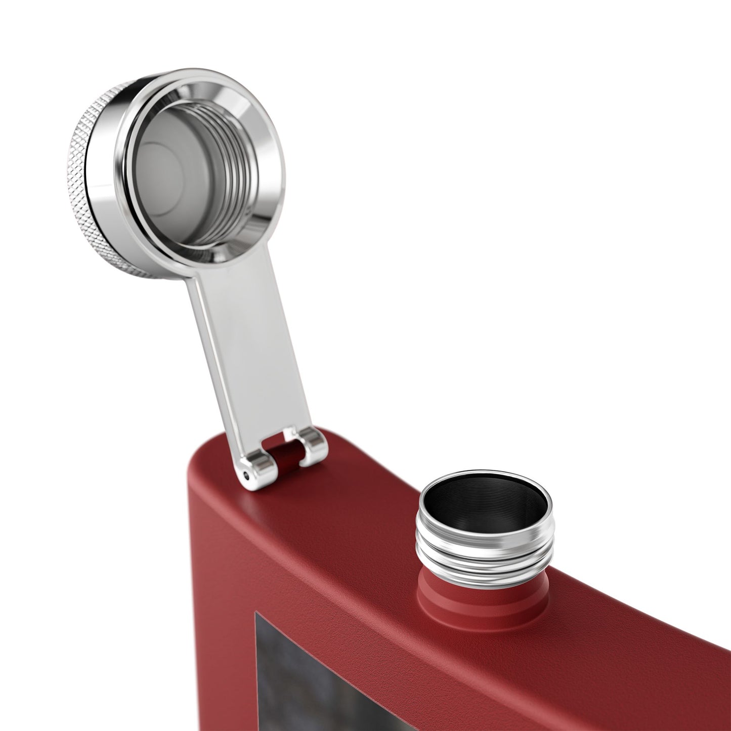 Penguin Portrait Flask — 6oz Stainless Steel Hip Flask