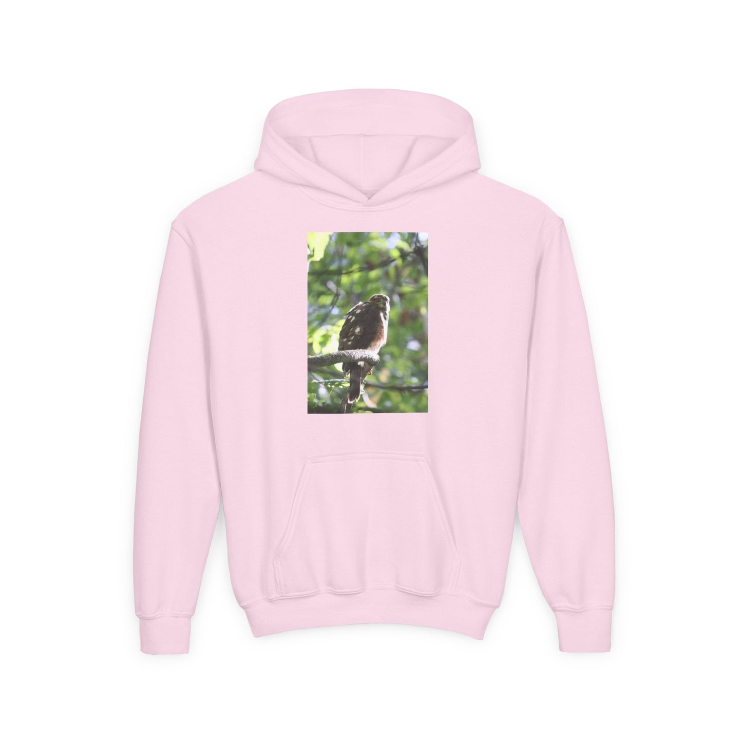Youth Hoodie — Woodland Sparrow Photo Pullover