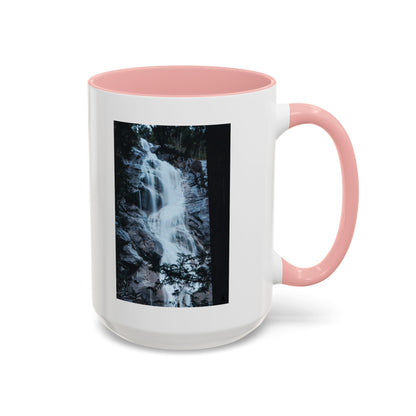 Waterfall Photo Accent Coffee Mug – Scenic Nature Travel Gift (11/15oz)