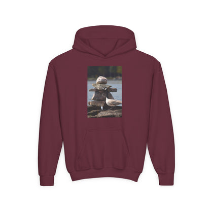 Youth Hoodie with Cute Duck Plush Photo — Kids' Cozy Animal Pullover