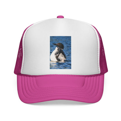 Loon Waterfowl Trucker Cap – Vintage Nature Bird Hat for Birdwatchers