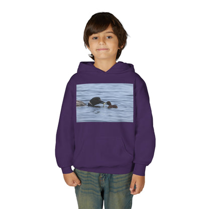 Duck Family Photo Hoodie — Youth Wildlife Nature Hoodie