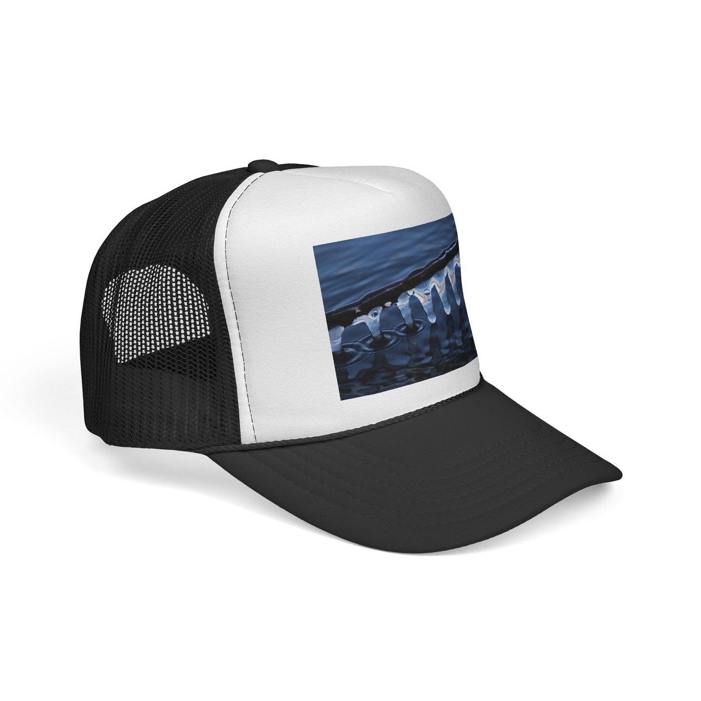 Trucker Cap — Winter Ice Wave Photo Print