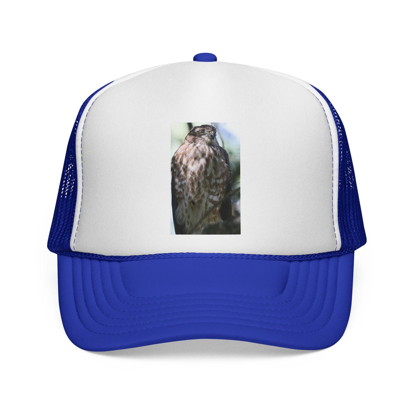 Trucker Hat with Owl Photo — Outdoor Nature Cap for Bird Lovers