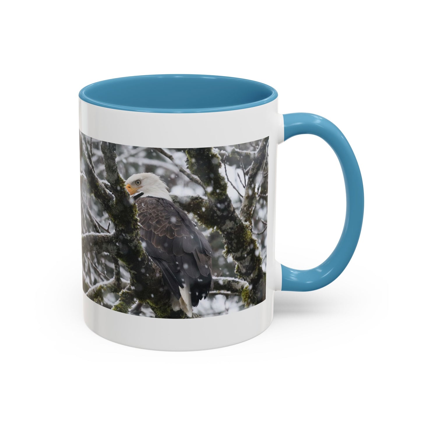 Bald Eagle Winter Photo Coffee Mug — 11/15oz Accent Mug