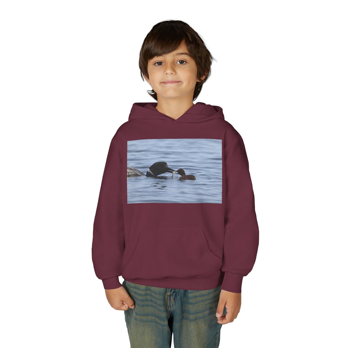 Duck Family Photo Hoodie — Youth Wildlife Nature Hoodie