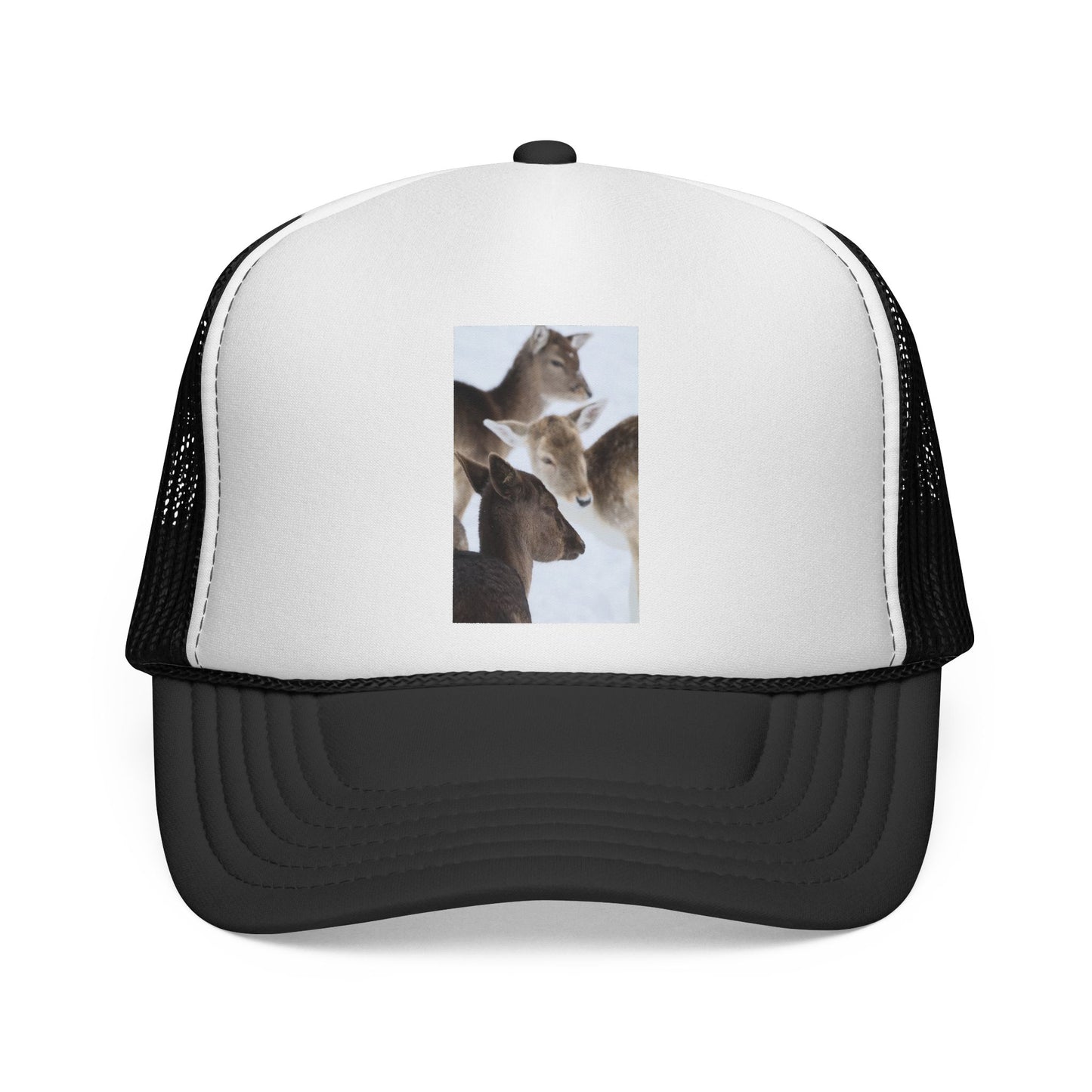 Trucker Cap — Wild Deer Family Photo Print Hat