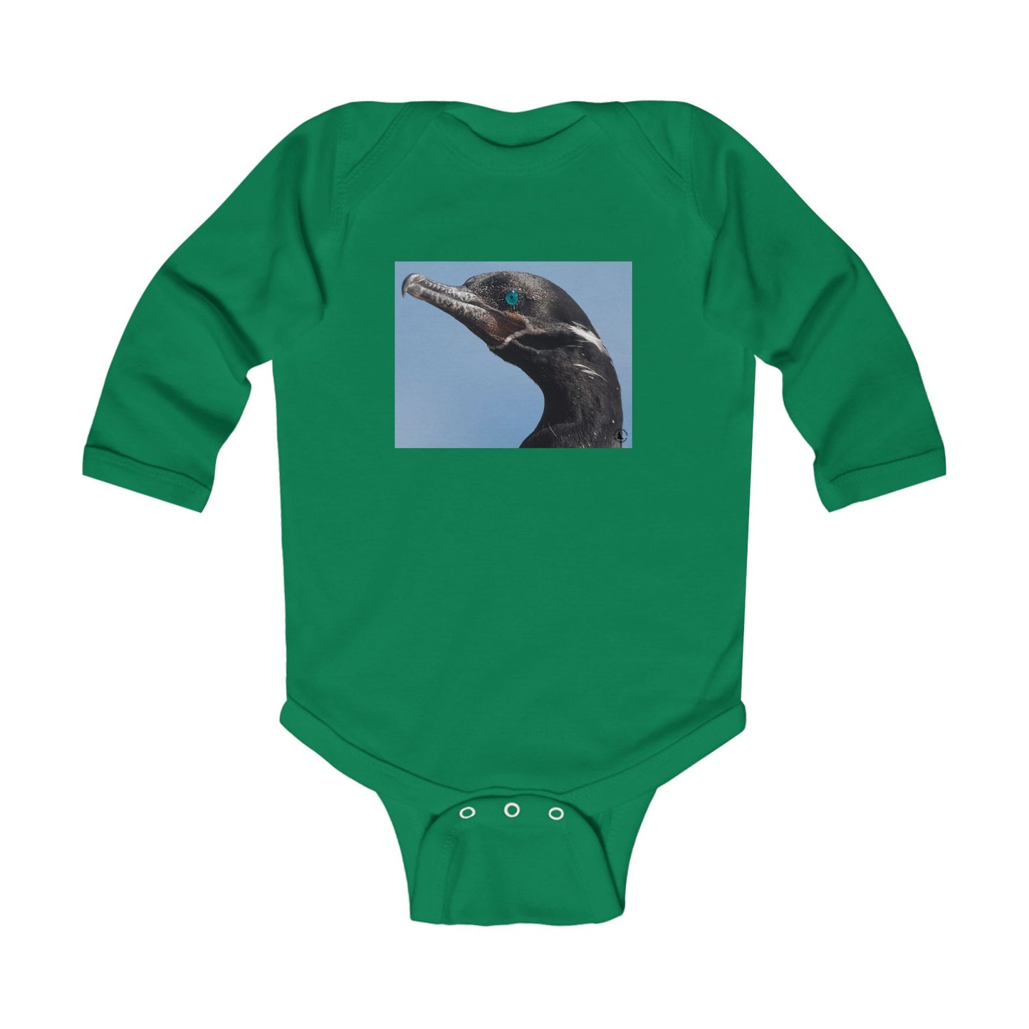 Infant Bodysuit with Cormorant Photo – Cute Baby Animal Onesie