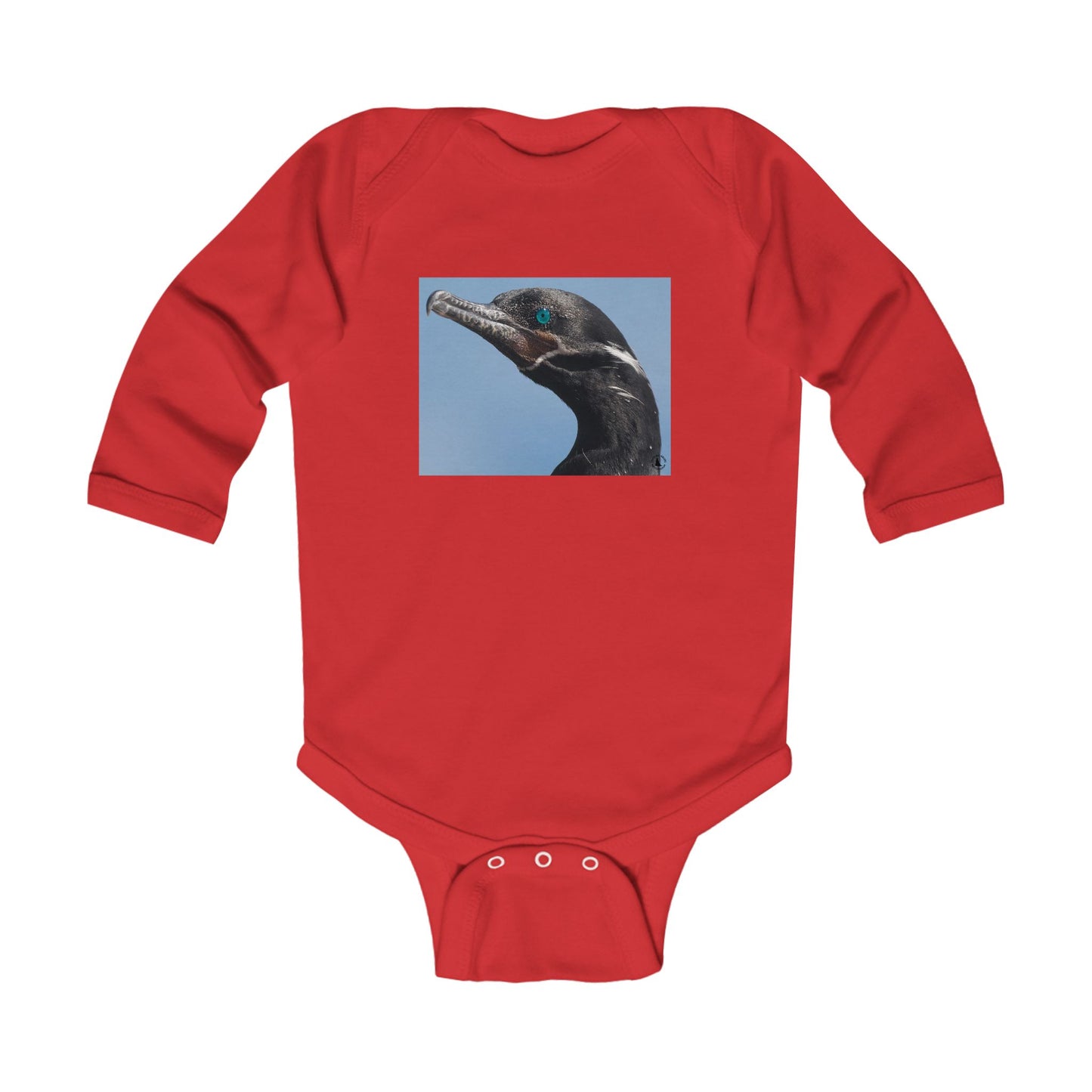 Infant Bodysuit with Cormorant Photo – Cute Baby Animal Onesie