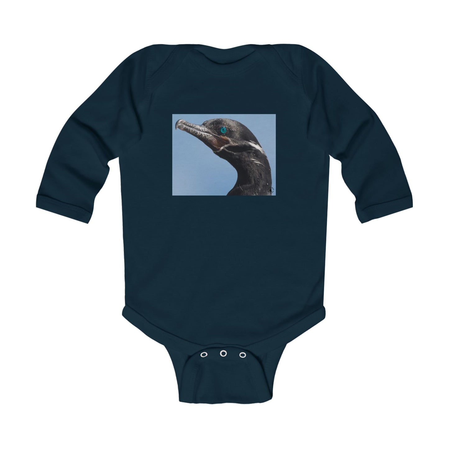 Infant Bodysuit with Cormorant Photo – Cute Baby Animal Onesie