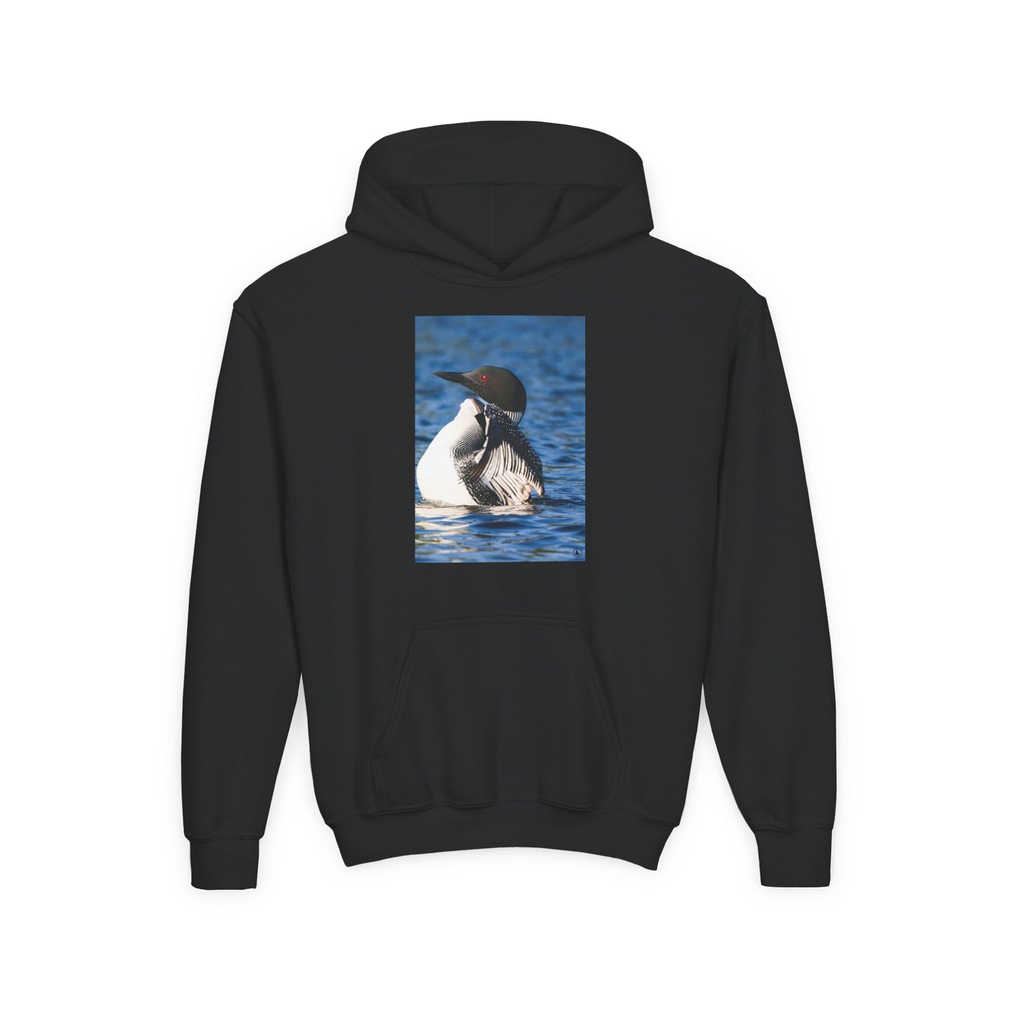 Youth Hoodie with Common Loon Photo – Nature-Lover Kids Pullover