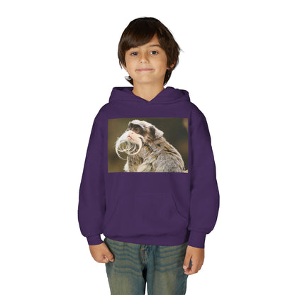 Youth Hoodie with Mustached Tamandua Anteater Photo – Cute Animal Kids Sweatshirt