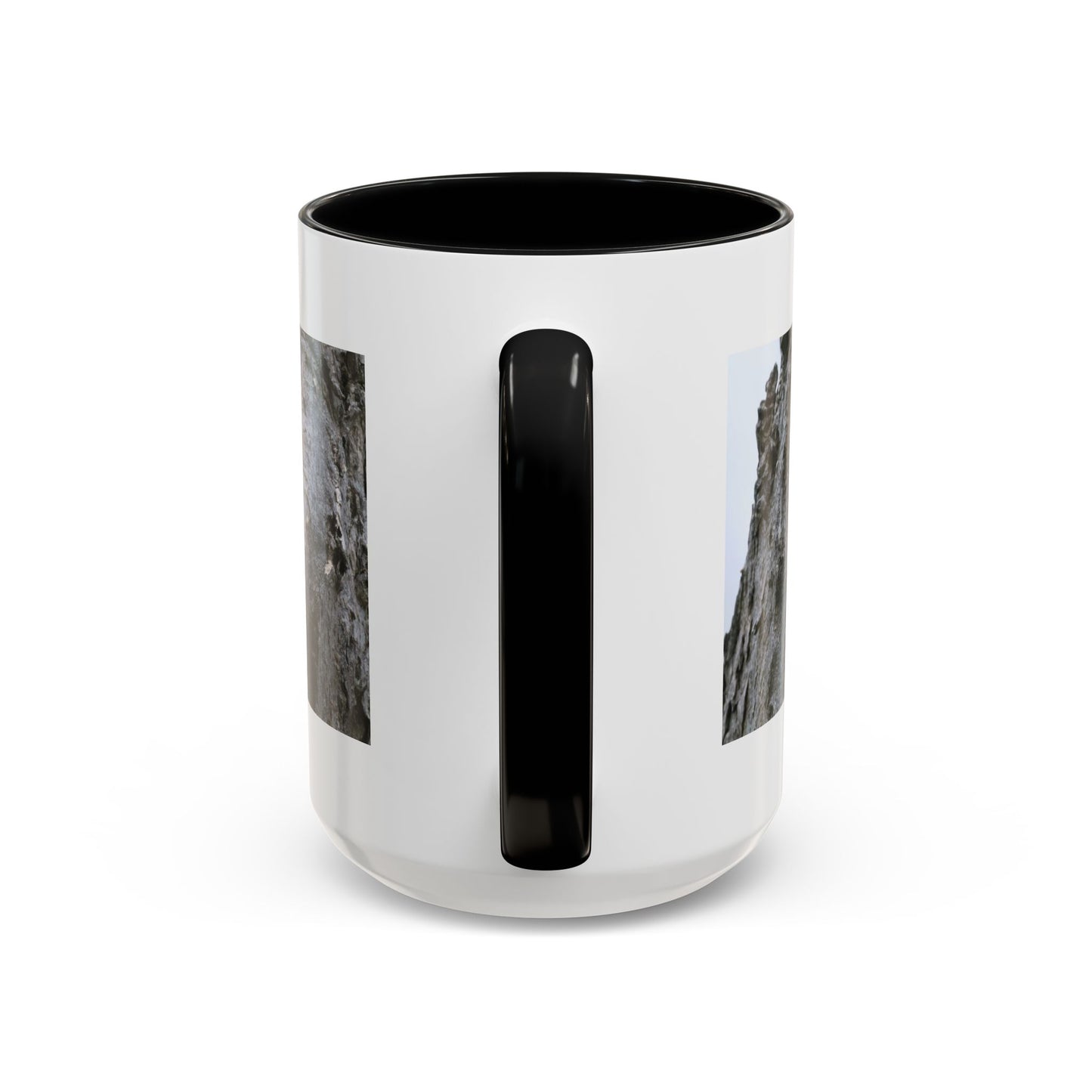 Bluebird in Tree Cavity Accent Coffee Mug — Nature Wildlife Ceramic Mug (11/15oz)