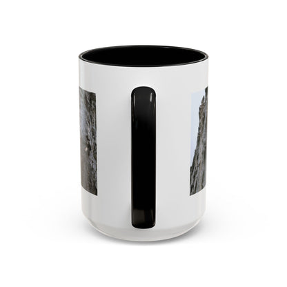 Bluebird in Tree Cavity Accent Coffee Mug — Nature Wildlife Ceramic Mug (11/15oz)