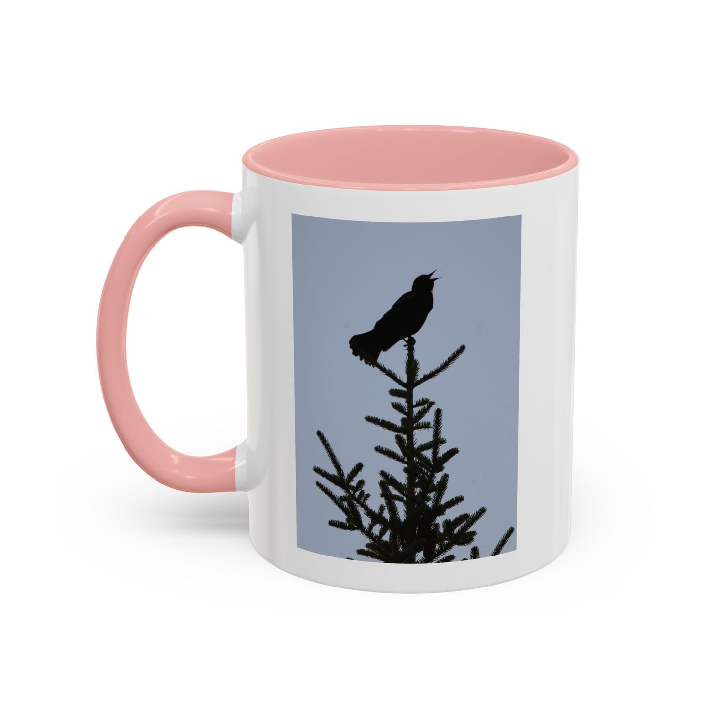 Songbird Silhouette Accent Coffee Mug — Black Interior 11/15oz