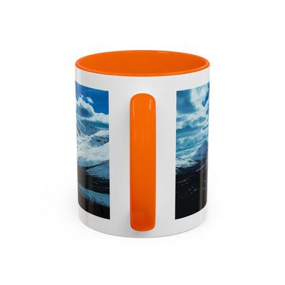 Mountain Landscape Accent Coffee Mug - Snowy Peaks Scenic 11/15oz