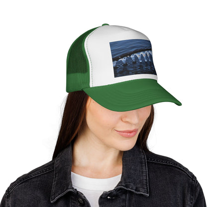 Trucker Cap — Winter Ice Wave Photo Print