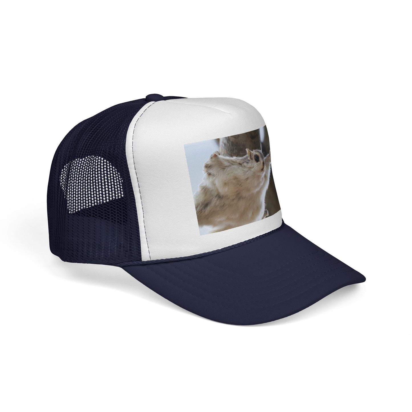 Squirrel Photo Trucker Cap - Cute Wildlife Snapback Hat
