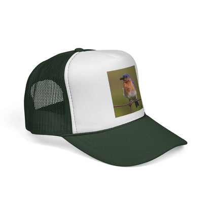 Eastern Bluebird Trucker Cap — Vintage Nature Hat for Birdwatchers