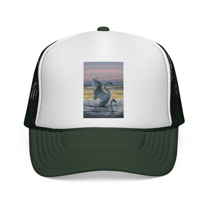 Trucker Cap — Dancing Dolphin Sunset Mesh Hat