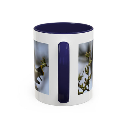 Cedar Waxwing Bird Photo Accent Coffee Mug