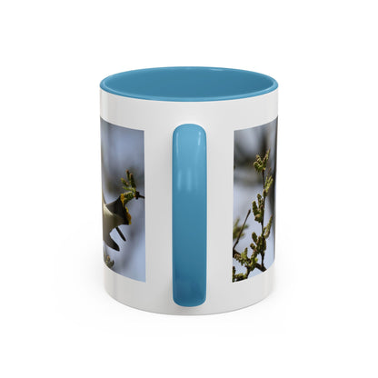 Cedar Waxwing Bird Photo Accent Coffee Mug
