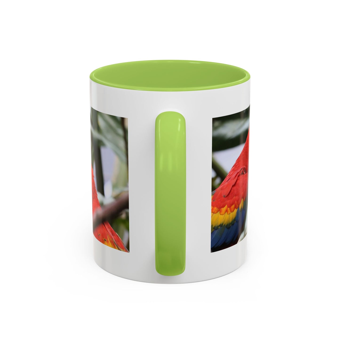 Scarlet Macaw Coffee Mug — Tropical Parrot Accent Mug (11/15oz)