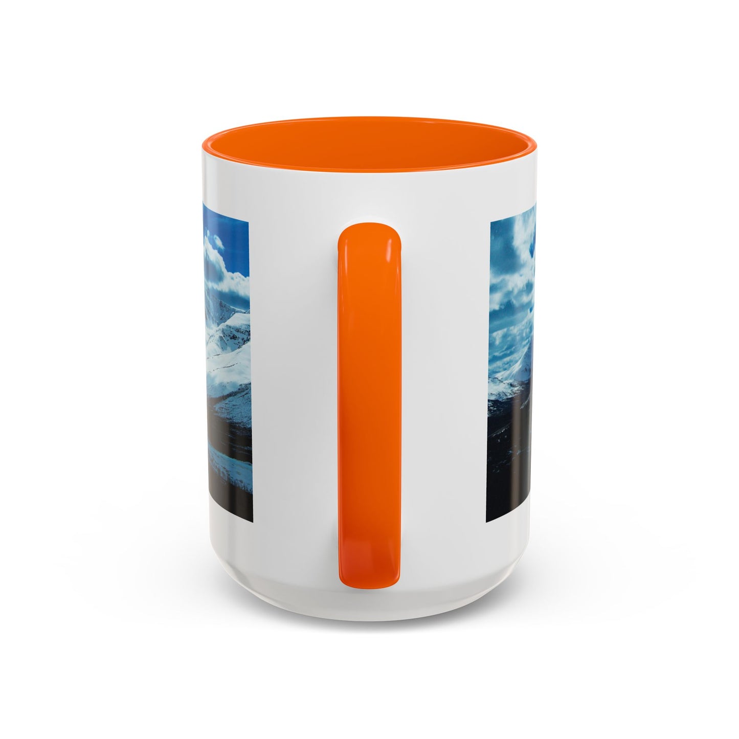 Mountain Landscape Accent Coffee Mug - Snowy Peaks Scenic 11/15oz