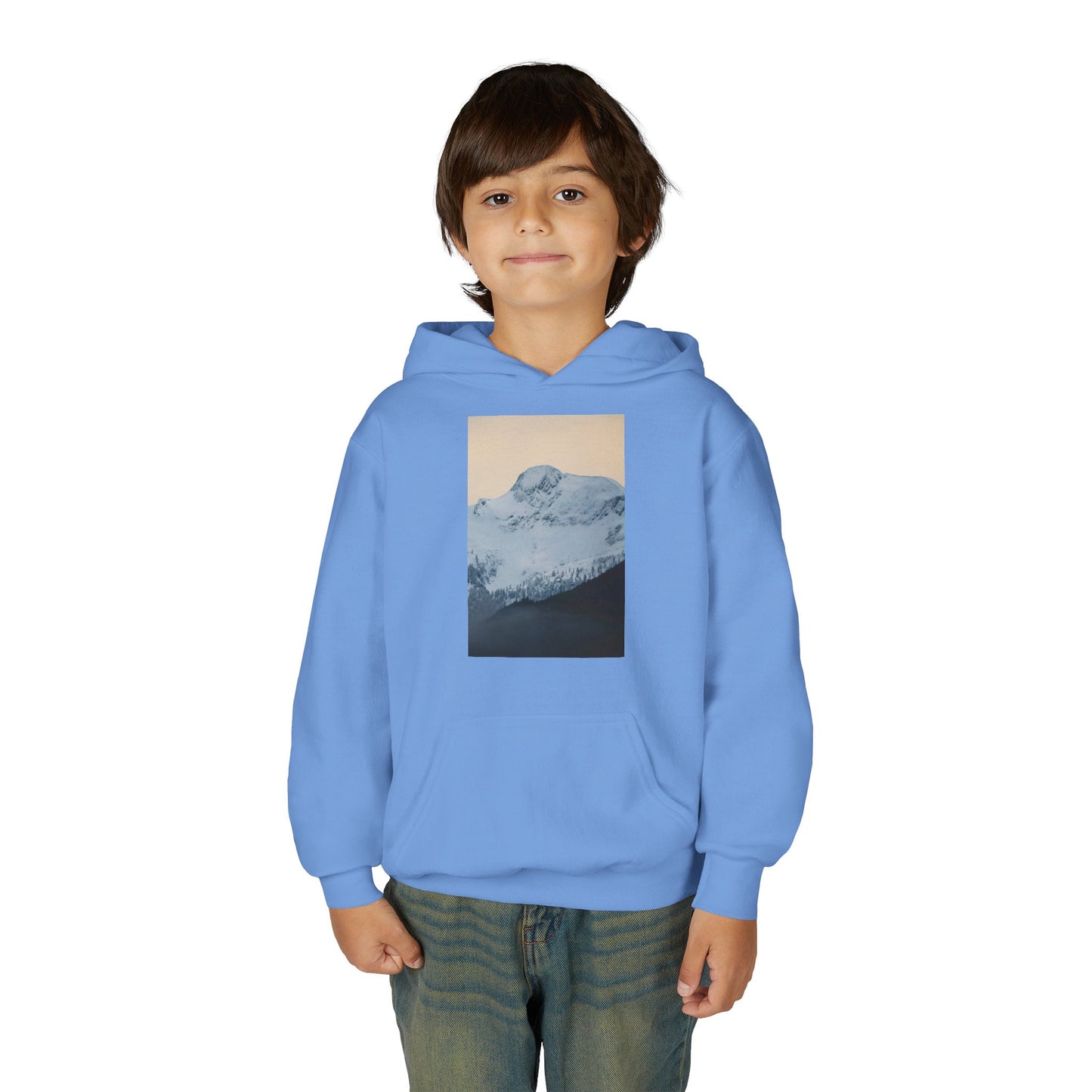 Mountain Mist Youth Hoodie – Snow Peak Graphic Pullover