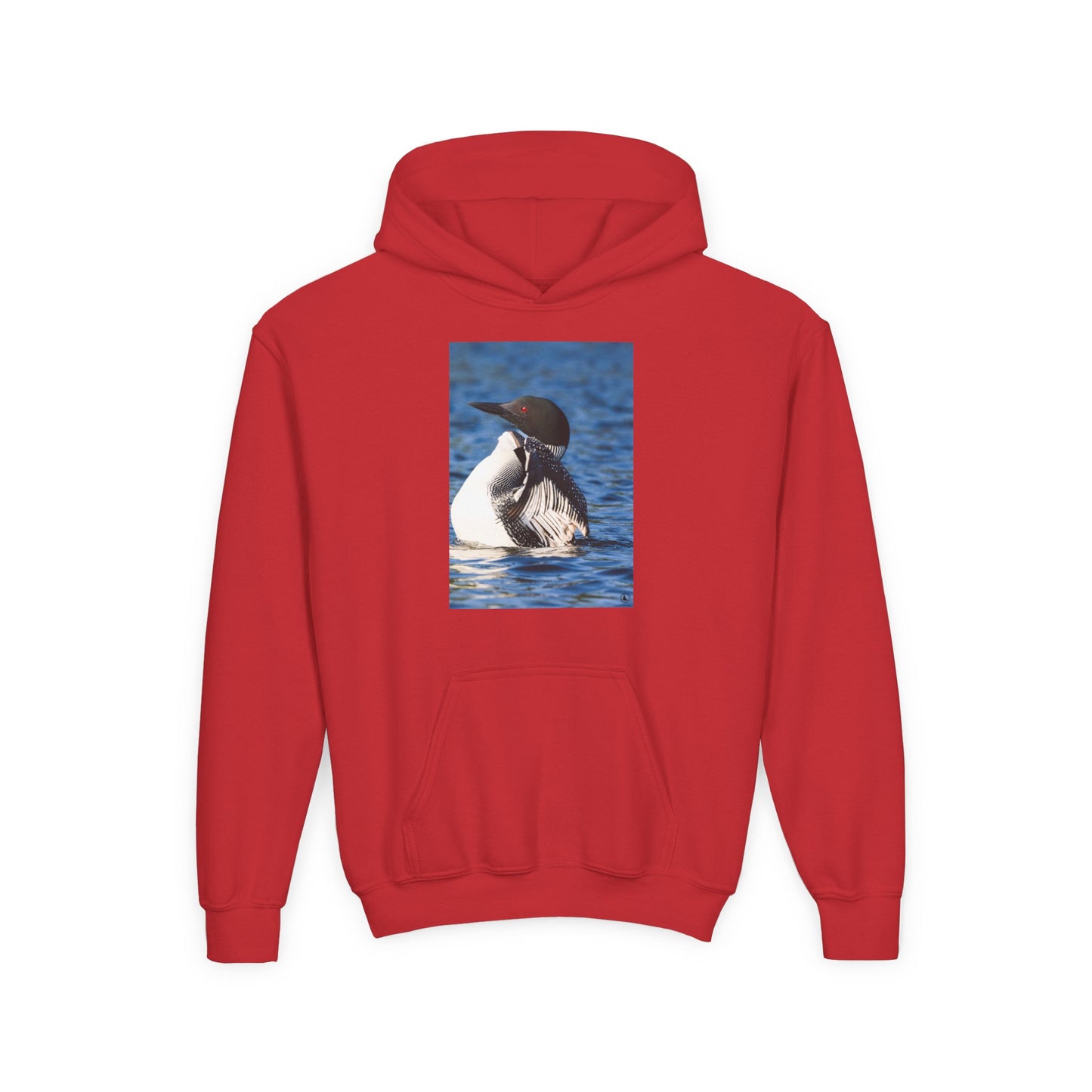 Youth Hoodie with Common Loon Photo – Nature-Lover Kids Pullover