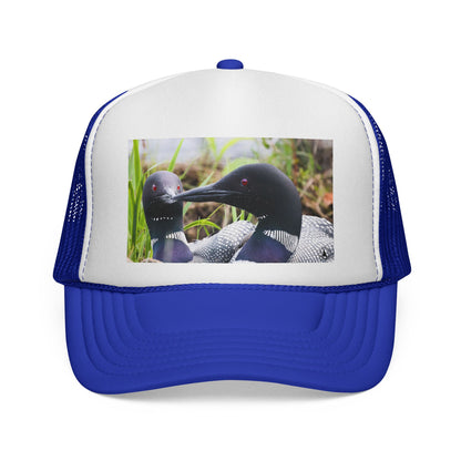 Loon Photo Trucker Cap — Wildlife Bird Hat for Nature Lovers
