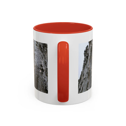 Bluebird in Tree Cavity Accent Coffee Mug — Nature Wildlife Ceramic Mug (11/15oz)