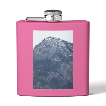 Mountain Mist Flask — 6oz Stainless Steel Hip Flask