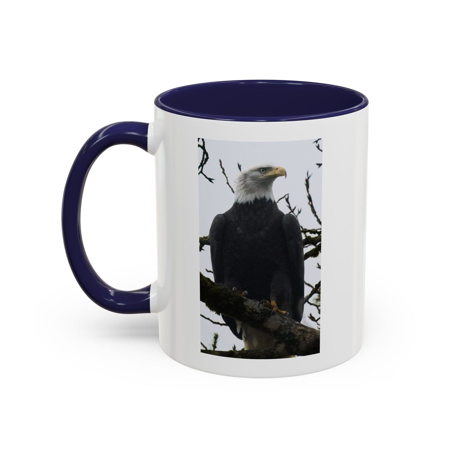 Bald Eagle Accent Coffee Mug – Patriotic Wildlife 11/15oz