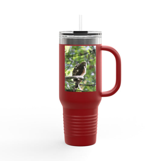40oz Insulated Travel Mug with Kookaburra Photo — Wildlife Coffee Tumbler