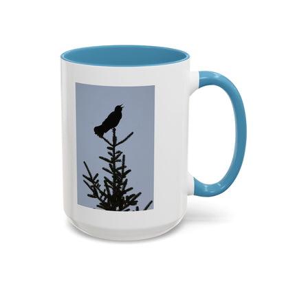 Songbird Silhouette Accent Coffee Mug — Black Interior 11/15oz