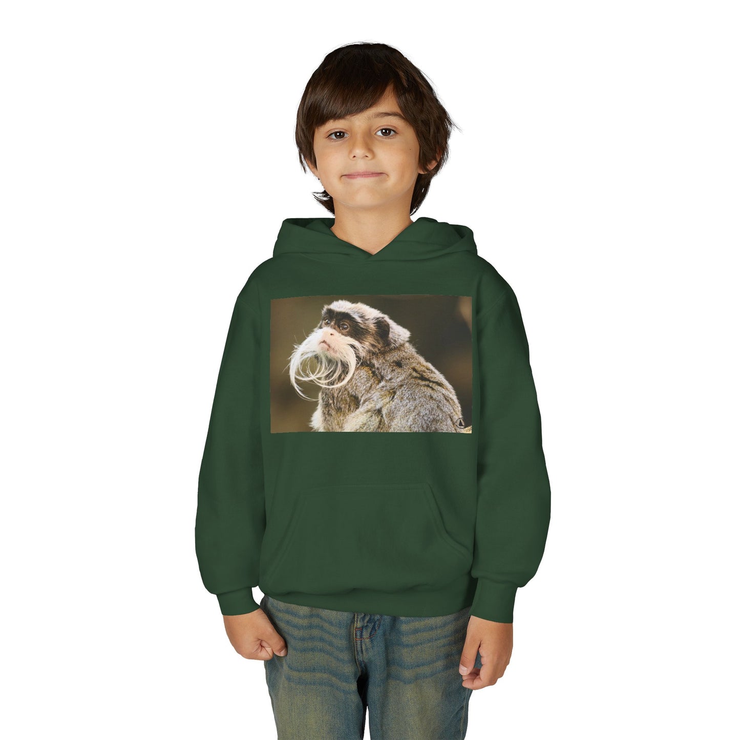 Youth Hoodie with Mustached Tamandua Anteater Photo – Cute Animal Kids Sweatshirt