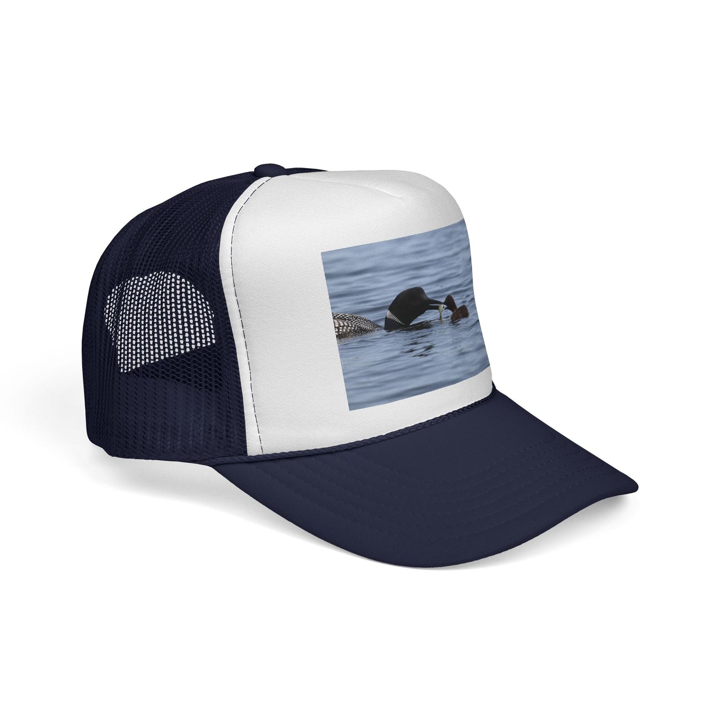 Loon Family Trucker Cap — Waterfowl Wildlife Photo Hat