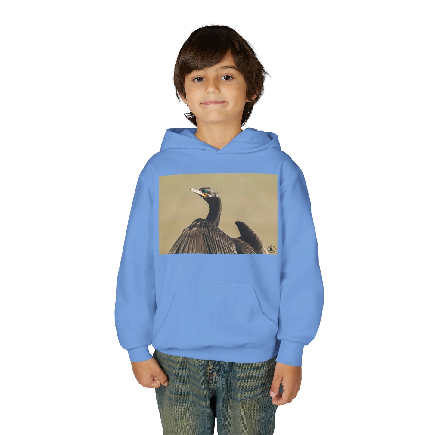 Cormorant Bird Photo Hoodie | Wildlife Photography Kids Sweatshirt