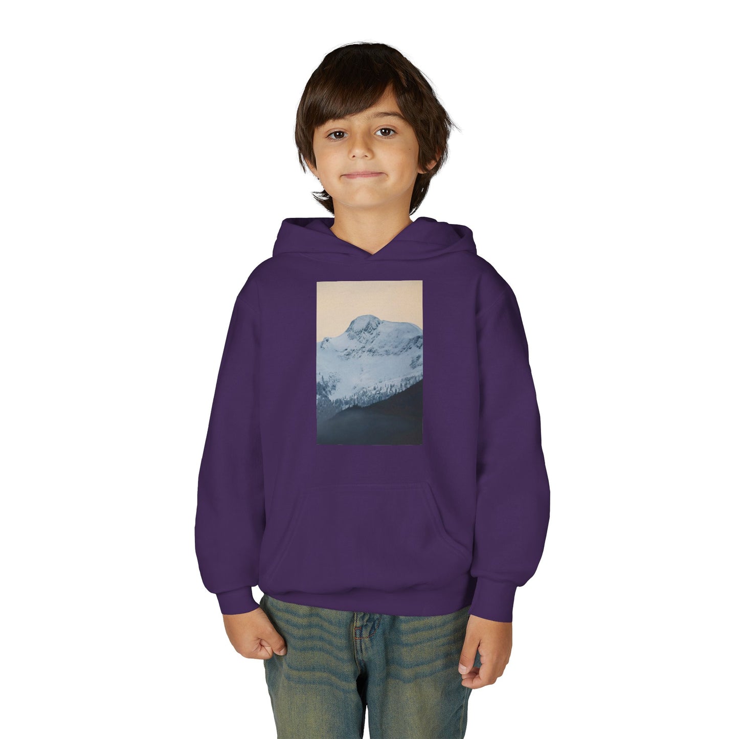 Mountain Mist Youth Hoodie – Snow Peak Graphic Pullover